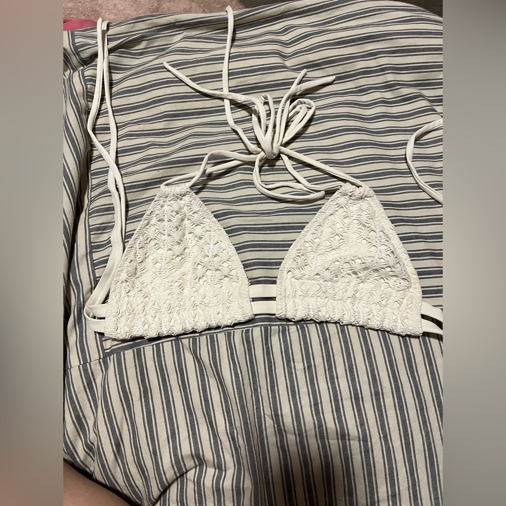 Cream bikini top
